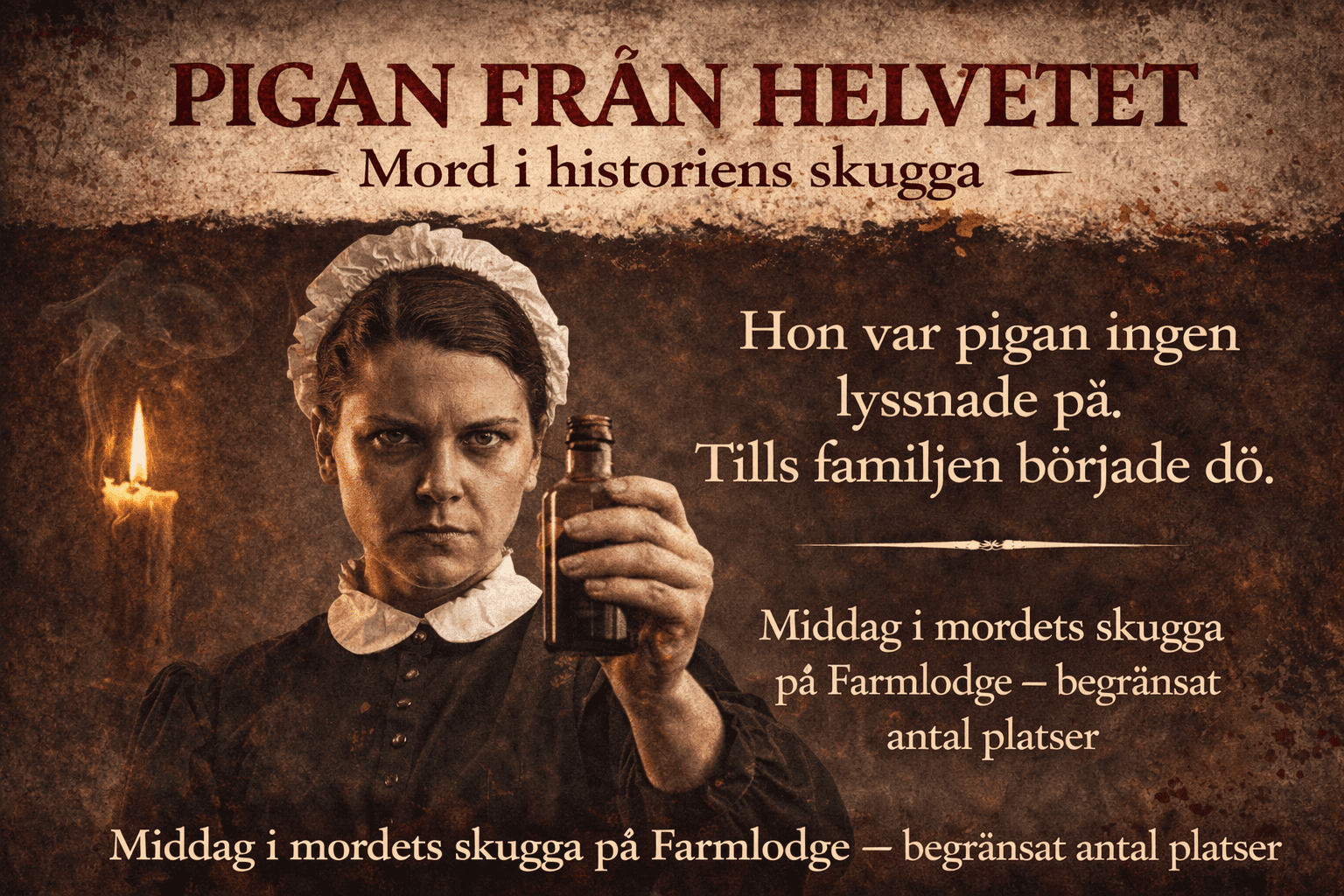 Pigan från helvetet 🩸🔪🍽️ Föreläsning & middag