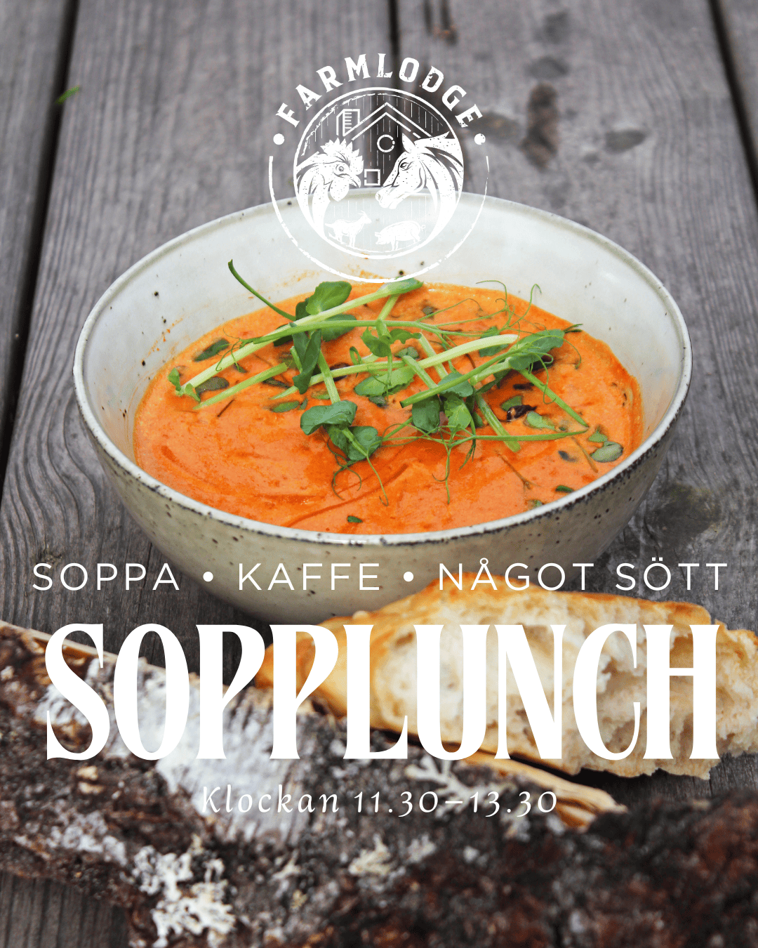 Sopplunch på Farmlodge